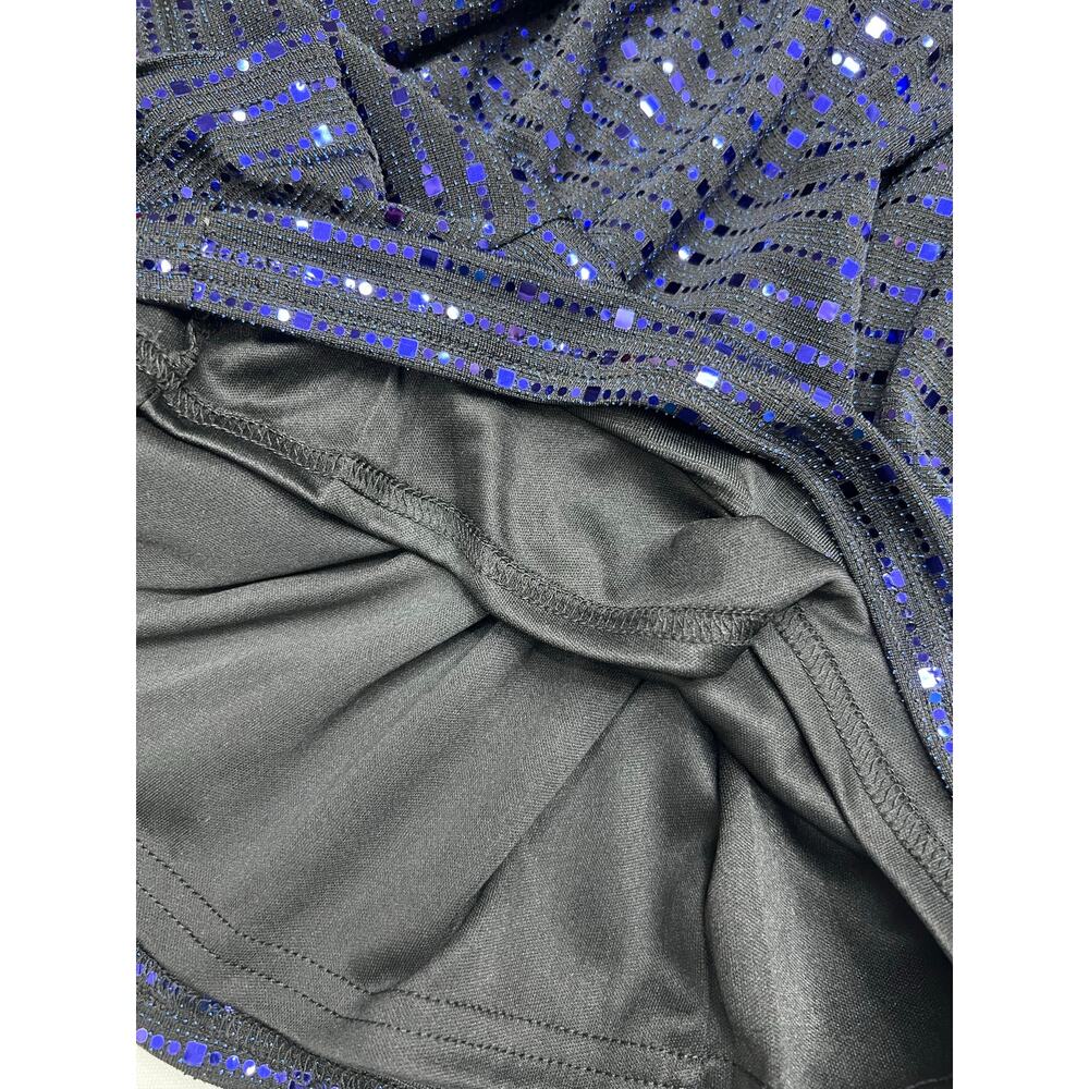LuLus Bettie Royal Blue Sequin Romper Long Sleeve NWT Large - Picture 6 of 8